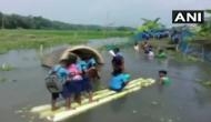 In absence of bridge, these Assam kids swim daily to reach school