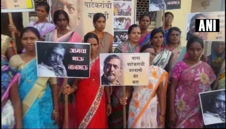 Farmers widows protest against Tanushree dutta