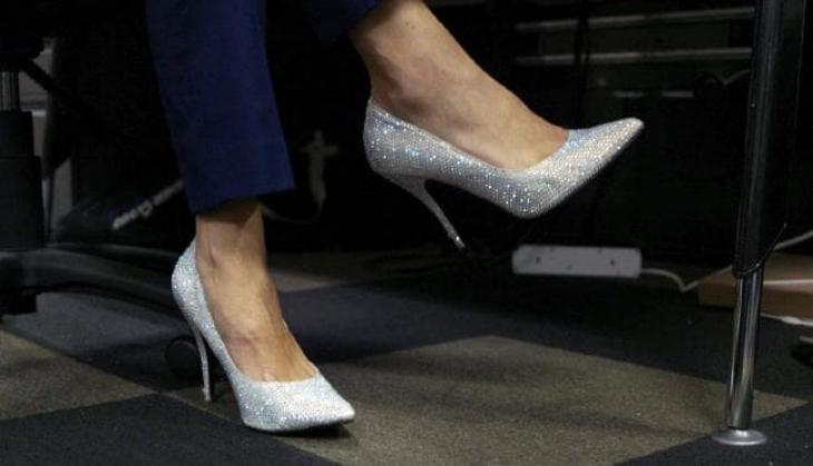 man with high heels