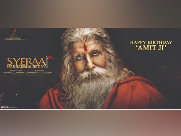 Big B looks unrecognisable in Telegu film  'Sye Raa Narasimha Reddy' 