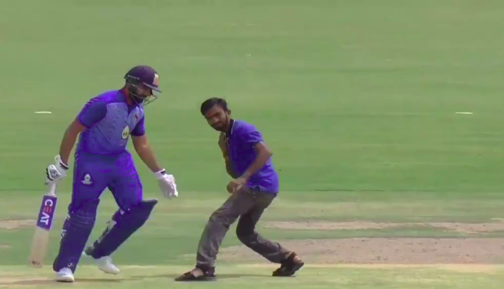 OMG! After Virat Kohli’s fan now Rohit Sharma’s fan tried to kiss and hug him during the match; see video