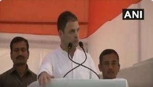 Watch: Congress president Rahul Gandhi mimicking PM Modi at a elections rally in Madhya Pradesh is hilarious!
