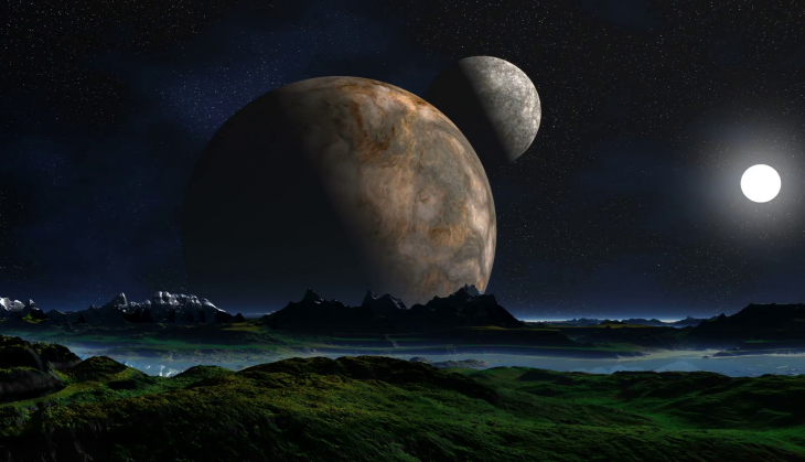 Moon in the sky