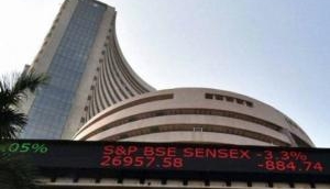 Equity indices open in the red, Sensex down by 227 points