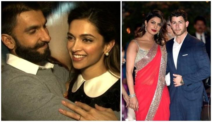 Deepika padukone Ranveer singh and Priyanka chopra Nick jonas