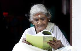 96 year-old woman scores high marks in Kerala literacy exam