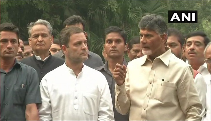 Lok Sabha election: Rahul Gandhi led Congress announces alliance with Chandrababu Naidu's TDP 'to save Indian democracy'
