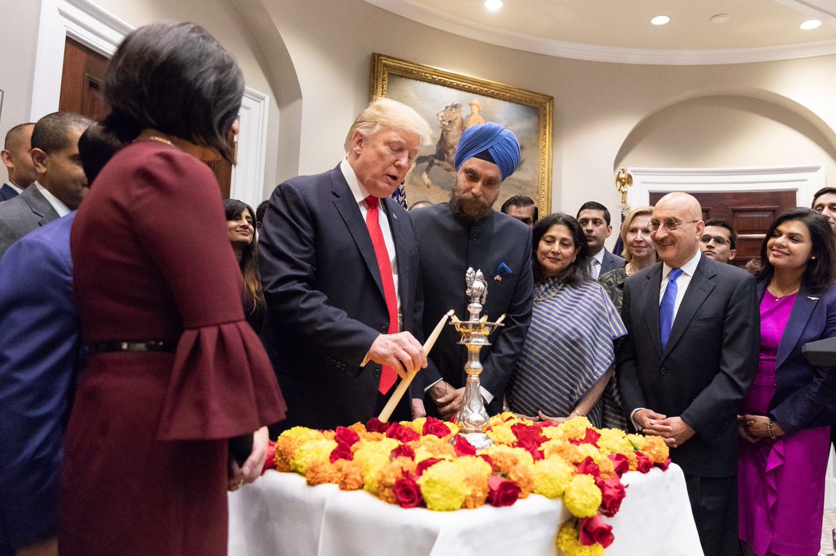 US President Donald Trump omits Hindus in Diwali celebration tweet and gets trolled online