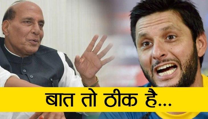 Rajnath singh On Afridi Comment over Kashmir
