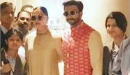 After a grand wedding, Ranveer Singh and Deepika Padukone returns back to India; see pics