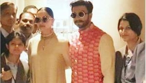 After a grand wedding, Ranveer Singh and Deepika Padukone returns back to India; see pics