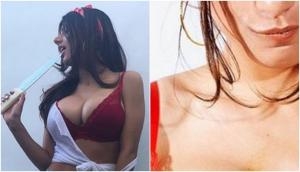 Porn star Mia Khalifa's hottness in red bra will give you the most cosy night ever in winters