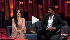 Karan Johar asks Arjun Kapoor about his sex life in front of his younger sister Janhvi Kapoor; here is what Panipat actor replied, see video
