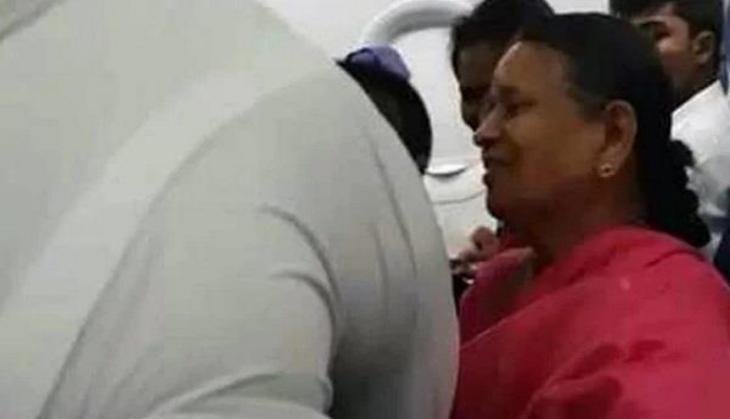 pilot touches feet