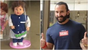 Saif Ali Khan responses over doll modelled on his son Taimur; says 'Maybe I should trademark his name'