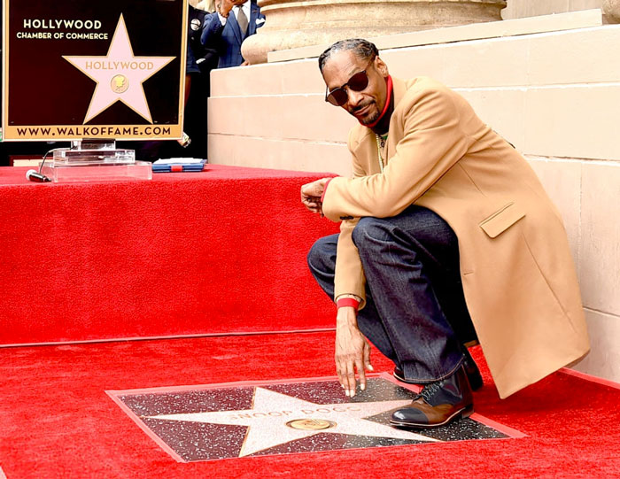 Snoop Dogg receives Hollywood Walk of Fame star