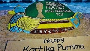 Sudarsan Pattnaik creates special sand art welcoming Hockey World Cup