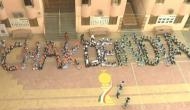Hockey World Cup: 'Chak de India' formation by students to support Indian team