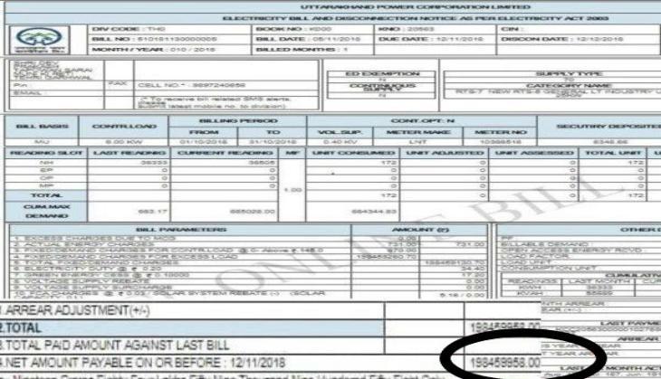 Electricity Bill