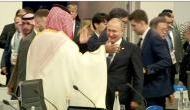 Internet goes wild over Vladimir Putin-Saudi Prince handshake, Donald Trump could be seen walking behind