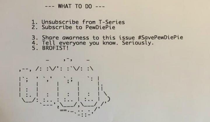 Hacker hijacks 50,000 printers worldwide urging people to subscribe to PewDiePie and unsubscribe T-series