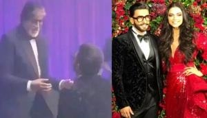 DeepVeer Reception: Big B share dance stage with groom Ranveer Singh and danced on hit song 'Jumma Chumma'; see video