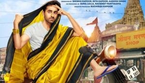 Dream Girl poster: Ayushmann Khurrana spotted in a saree on scooter in the streets of Mathura