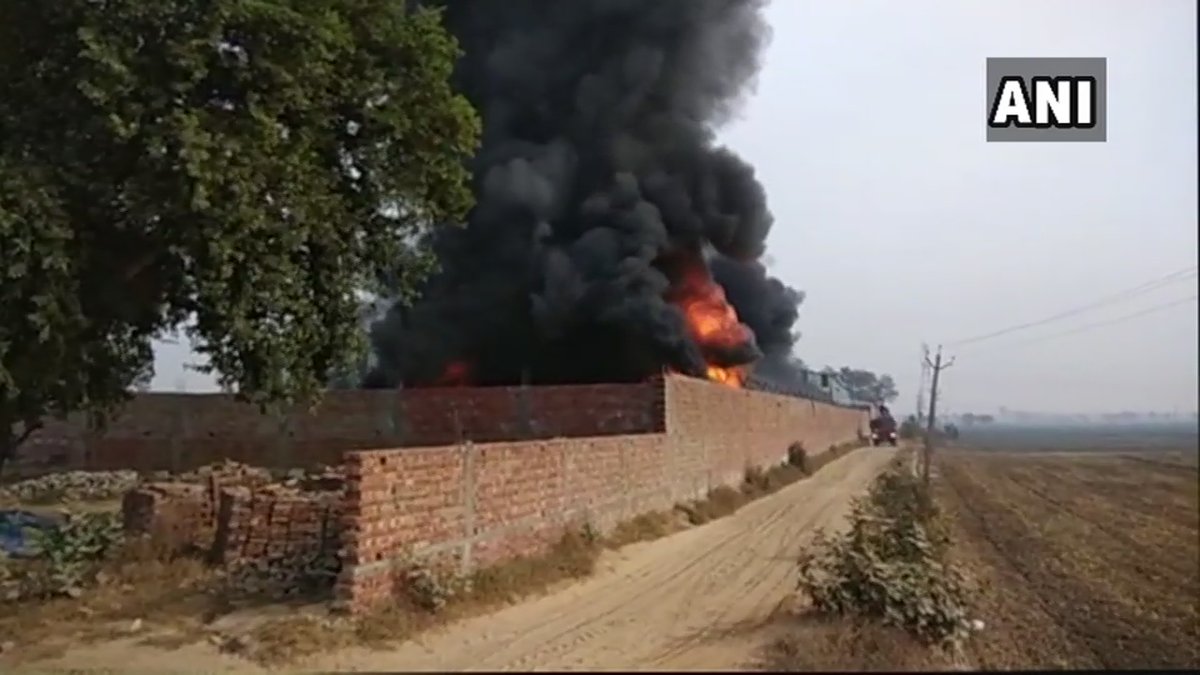 Massive fire breaks out in foam factory in Punjab's Barnala district; fire tenders rushed to the spot