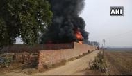 Massive fire breaks out in foam factory in Punjab's Barnala district; fire tenders rushed to the spot