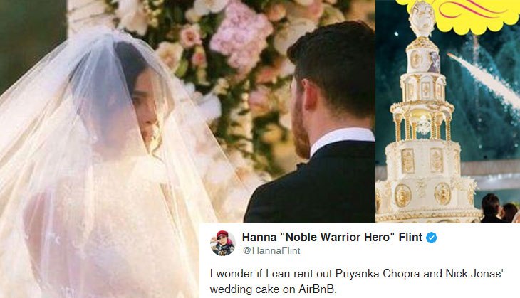 Get the details about Priyanka Chopra and Nick Jonas' 18-foot tall wedding  cake