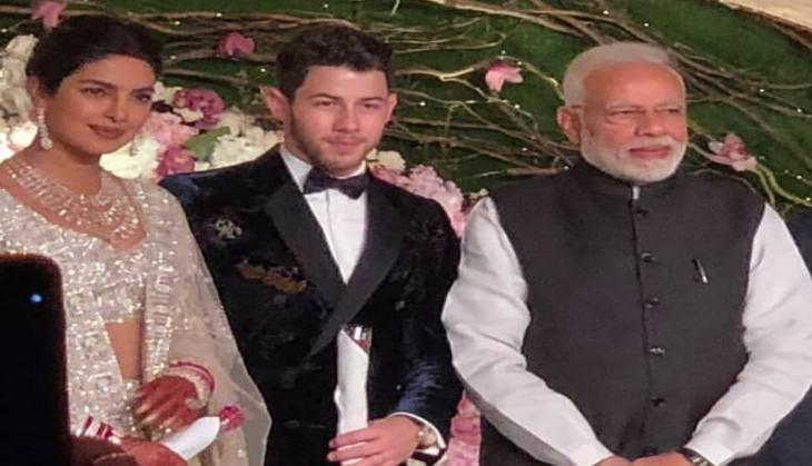 PM Narendra Modi with Priyanka Chopra and Nick Jonas
