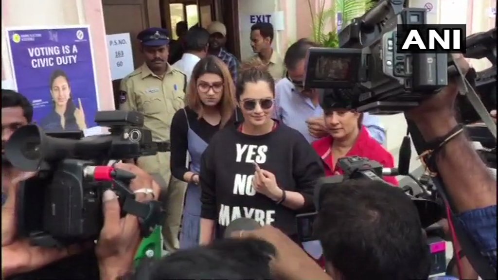 Telangana Election 2018: Tennis star Sania Mirza casts her vote in Hyderabad as voting crosses 24%