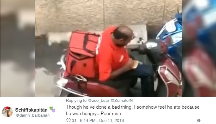 Viral Video: Zomato sacked delivery boy who ate food; Twitterati felt sorry for him