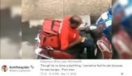 Viral Video: Zomato sacked delivery boy who ate food; Twitterati felt sorry for him