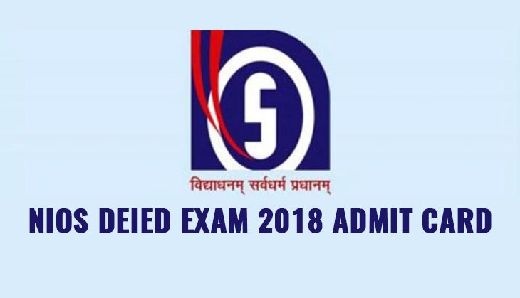 NIOS Admit Card 2018: DEIED exam hall ticket released; check out the steps to download