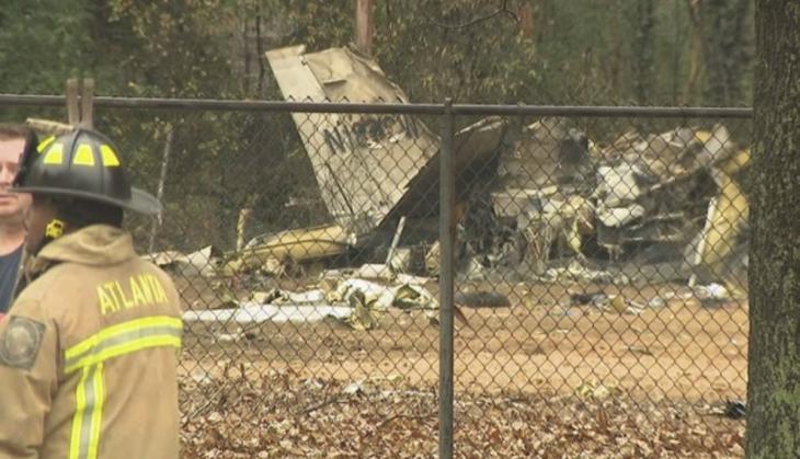 US: Shocking! Jet crashed into a football field; four people dead; see video