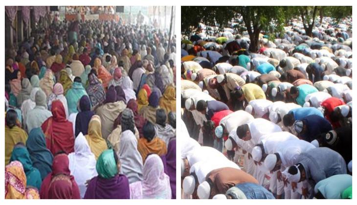 A makeshift 'katha' ceremony pandal removed in Greater Noida after namaz row