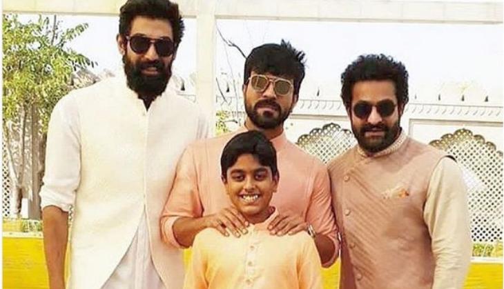 Baahubali aka Prabhas, Rana Daggubati, Ram Charan Teja seen doing Bhangra at SS Rajamouli's son wedding; video