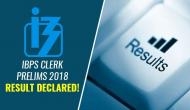 IBPS Clerk 2018 Result Out! Download your results and check the main exam date