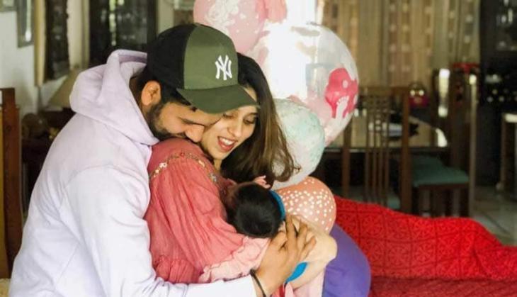 Rohit Sharma with his family