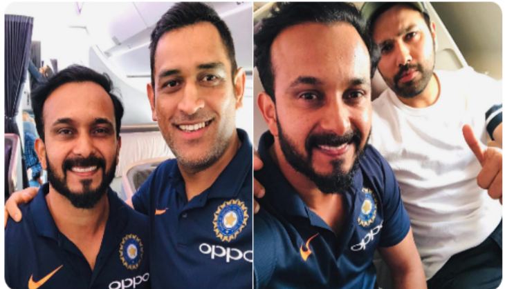 MS Dhoni-Kedar Jadhav-Rohit Sharma