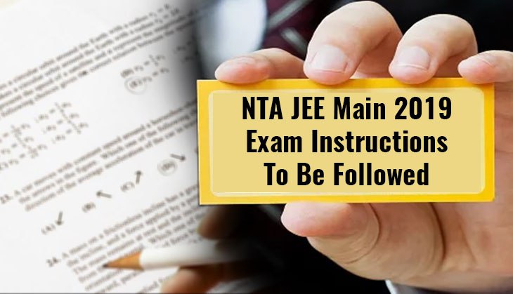 JEE Main Exam 2019: Check out the important instructions for tomorrow exam released at jeemain.nic.in