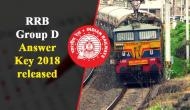 RRB Group D Answer Key Out! Download now and check out the result date
