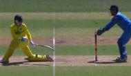 Video: धोनी ने बिजली की फुर्ती से की स्टंपिंग, ऑस्ट्रेलियाई बल्लेबाज को नहीं हुआ यकीन