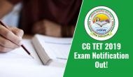 CG TET 2019 exam notification out! Online registration starts; check out eligibility criteria