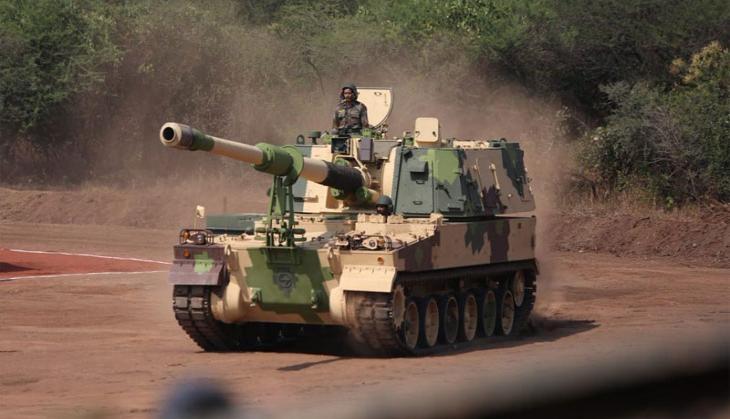 K9 Vajra-T howitzers