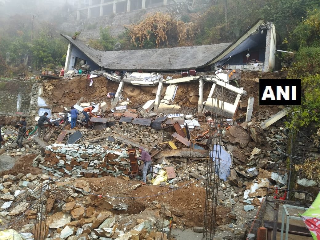 Saraswati Shishu Mandir school's building collapses in Uttrakhand's Gopeshwar after rainfall; rescue underway