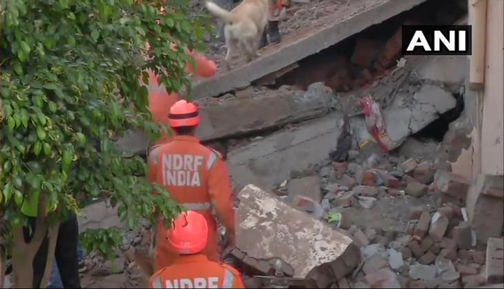 gurugram building collapse, NDRF team rescue operation
