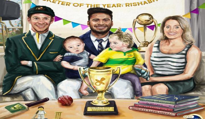 Watch: 'I wish my breast was that big', Tim Paine's wife on ICC's sketch for Rishabh Pant