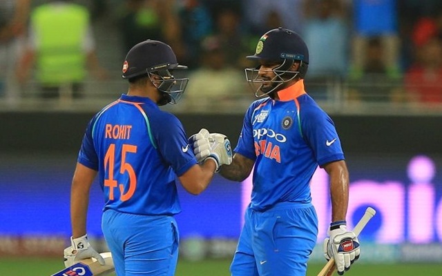 Rohit Sharma and Shikhar Dhawan breaks legendary duo Sachin Tendulkar and Virender Sehwag's record